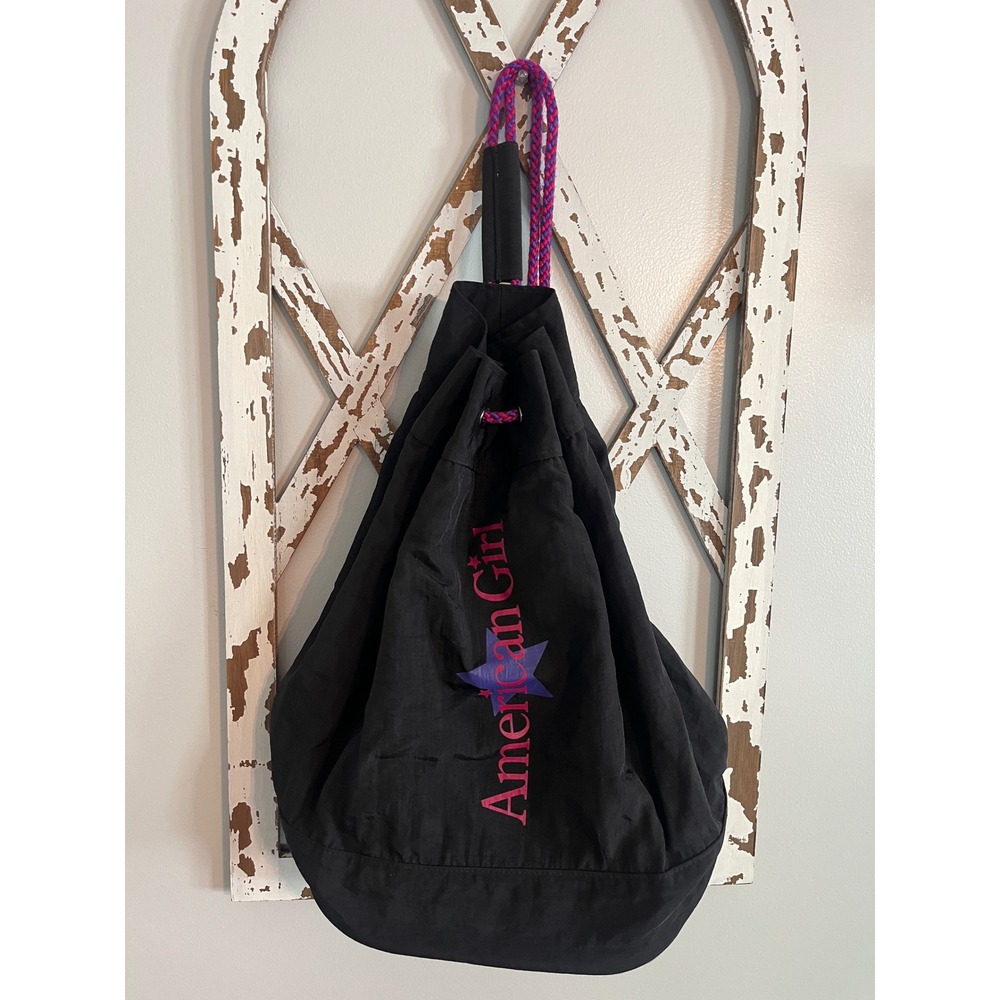American Girl Doll Bag‎ Sling Bag Carrier Black Vtg Nylon
